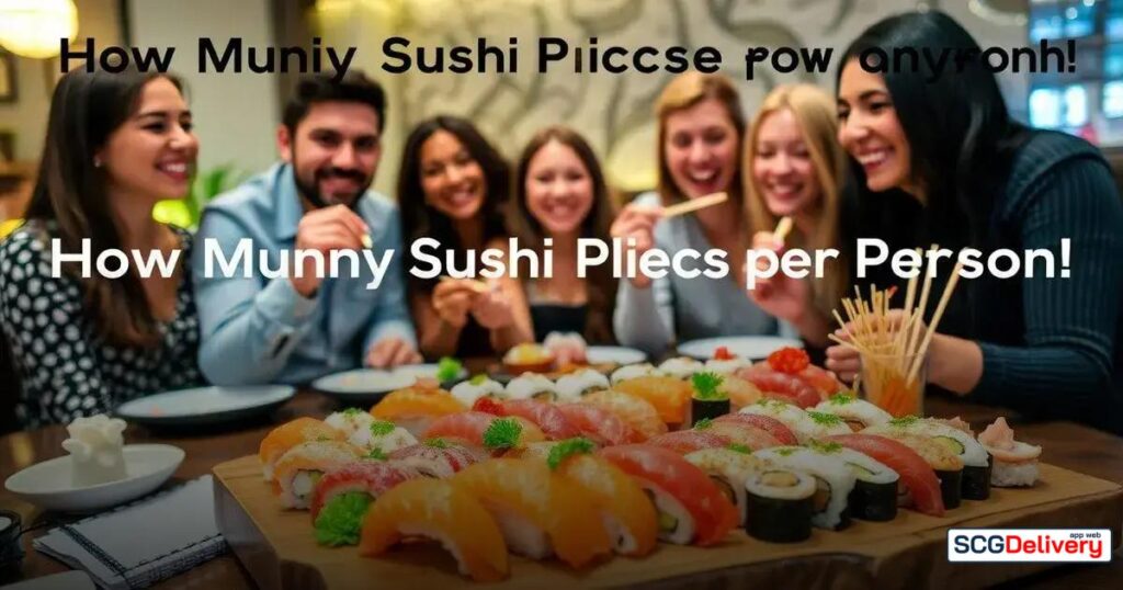 Quantas peças de sushi por pessoa? A resposta que você precisa!